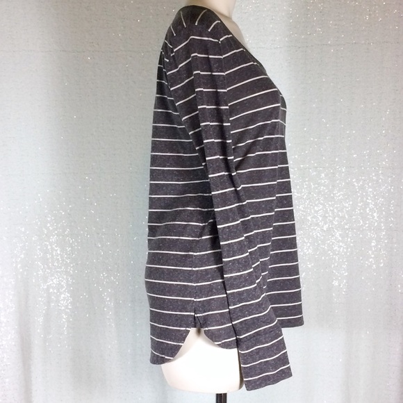 Lou & Grey Sweater Striped Hi-Lo sz Medium - Picture 3 of 7